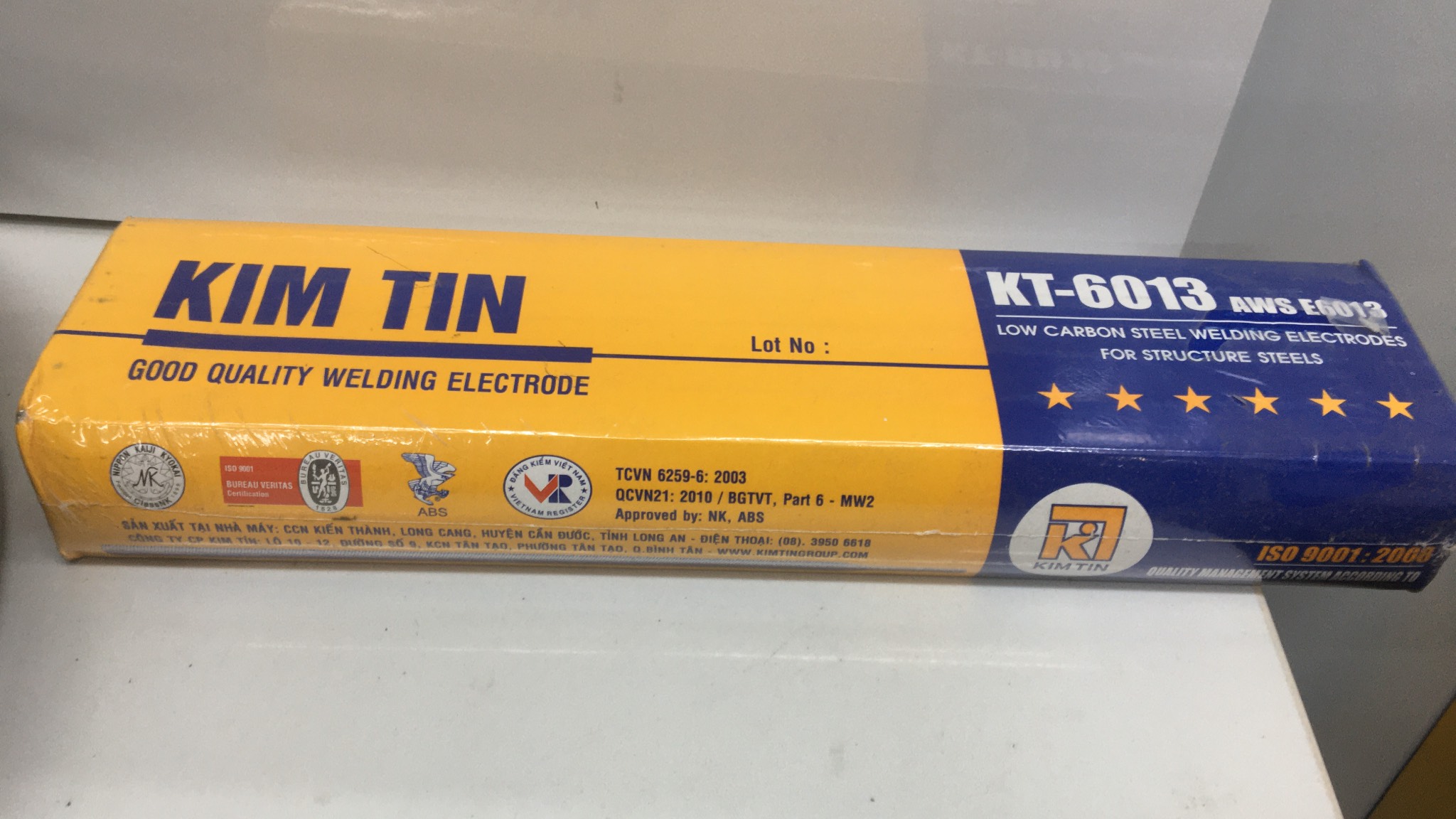 Que hàn sắt Kim Tín 2.5li, 3.2li, 4.0 li (hộp)