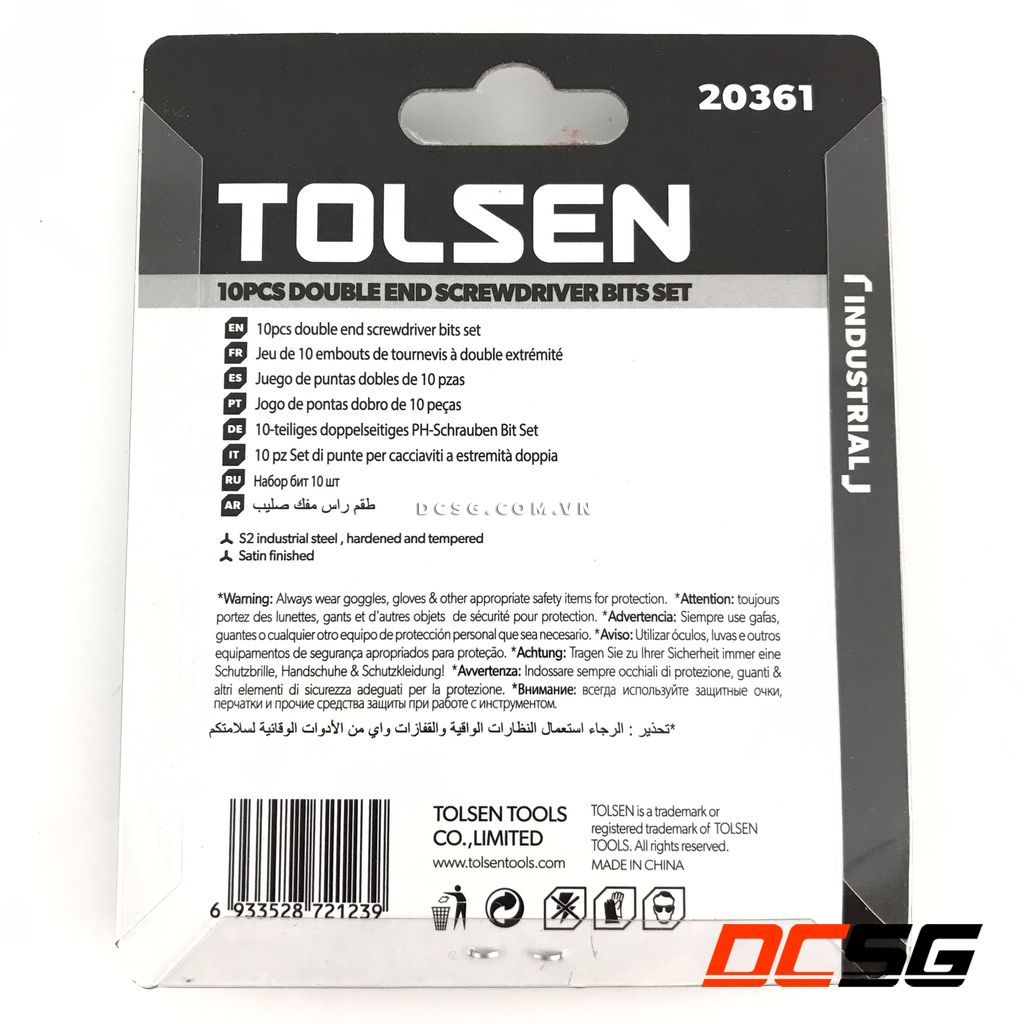 Mũi vít 2 đầu PH2-SL5-S2, có từ tínhTolsen20361 (1 mũi)