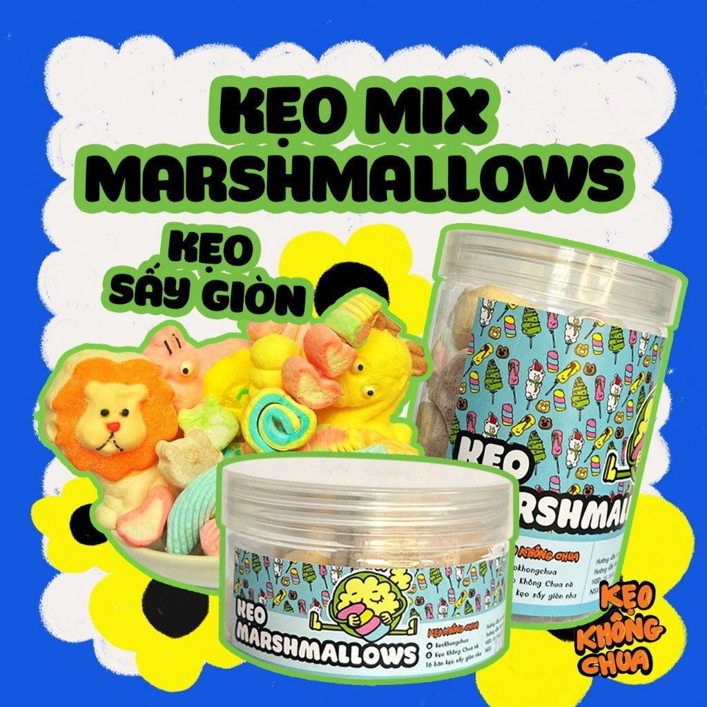 Kẹo MIX MARS sấy giòn - KẸO KHÔNG CHUA ăn vặt siêu ngon KKC