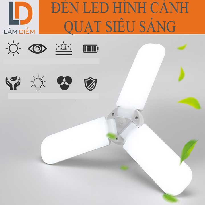 Bóng đèn led siêu sáng hình cánh quạt