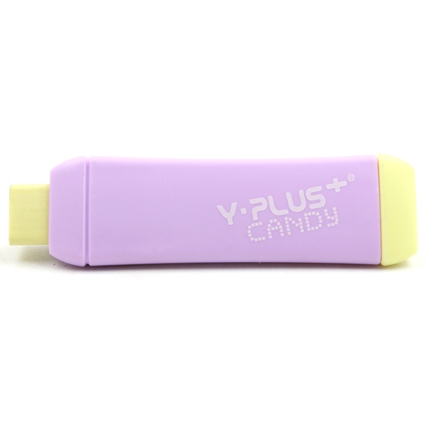 Gôm tẩy đẩy thân nhựa màu CANDY PASTEL Y-PLUS – EX130320, Thiết kế sinh động, an toàn với học sinh
