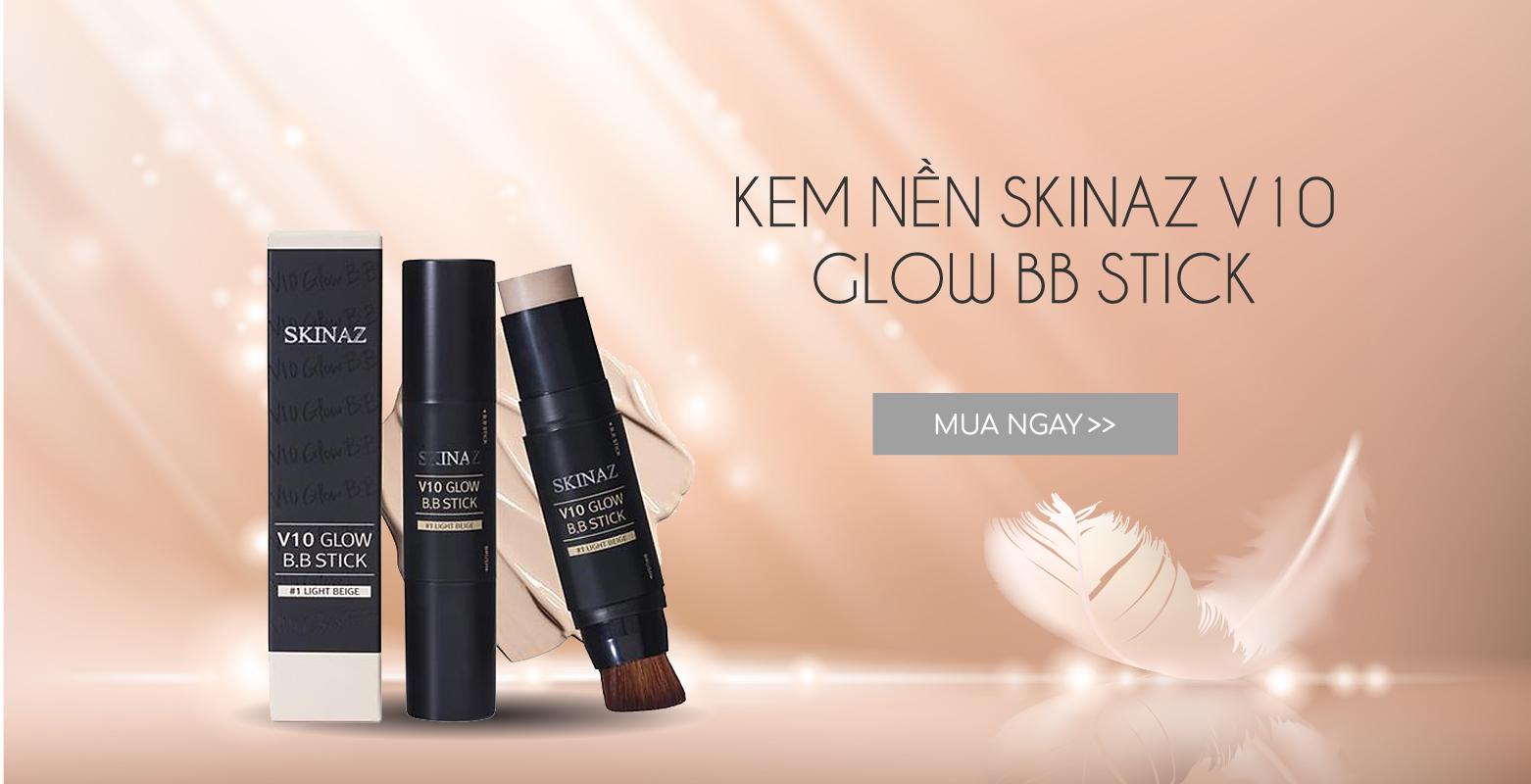 [HCM]Kem nền SKINAZ V10 GLOW BB STICK