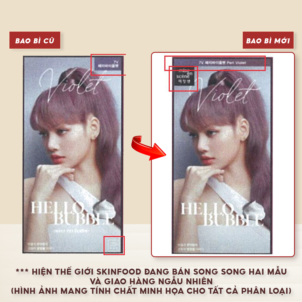 Gội Nhuộm Tóc Dạng Bọt Miseen Scène Hello Bubble Foam Color