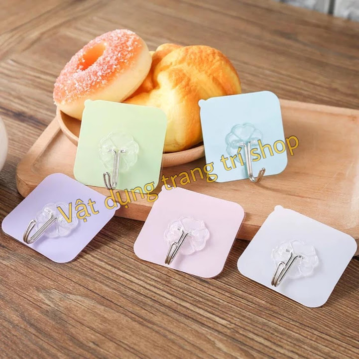 Bộ 300 Móc Dán Tường Siêu Dính Nhiều Màu