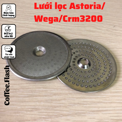 Lưới lọc họng pha (shower) máy pha cà phê Astoria, Wega,Crm 3200