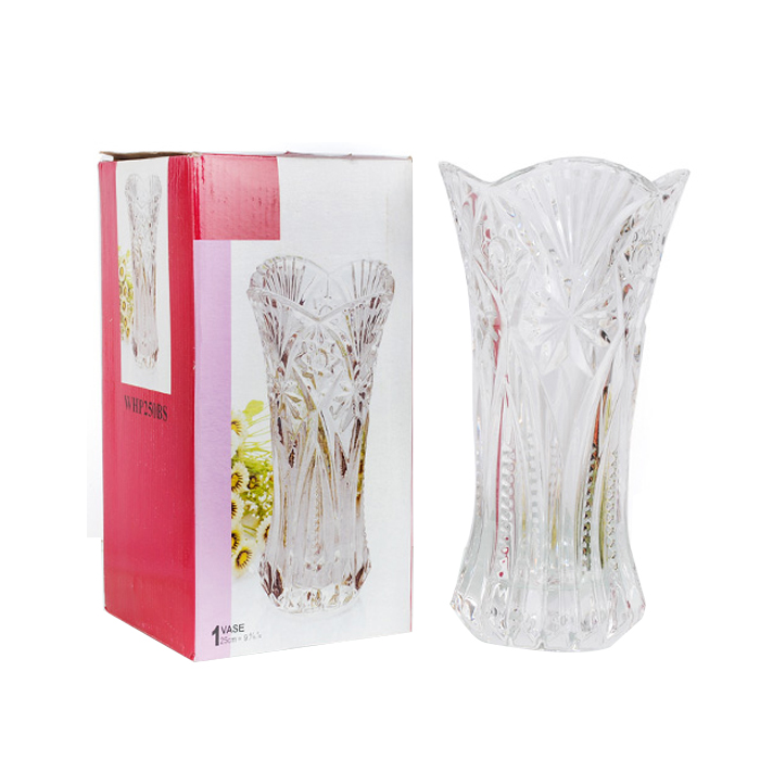 Bình cắm hoa pha lê cao 20cm
