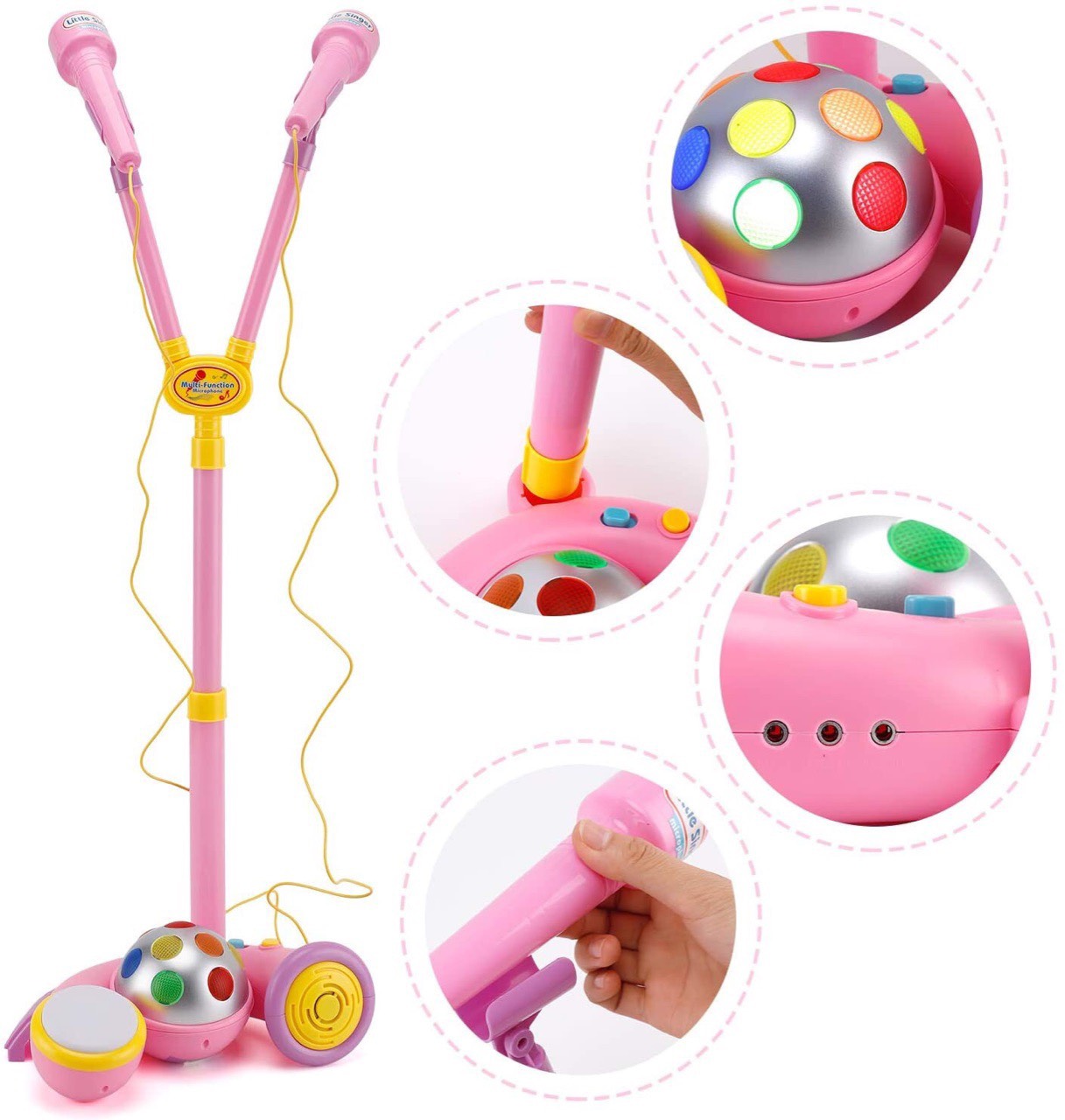 [HCM]Đồ chơi karaoke 2 micro cao cấp cho bé tập hát