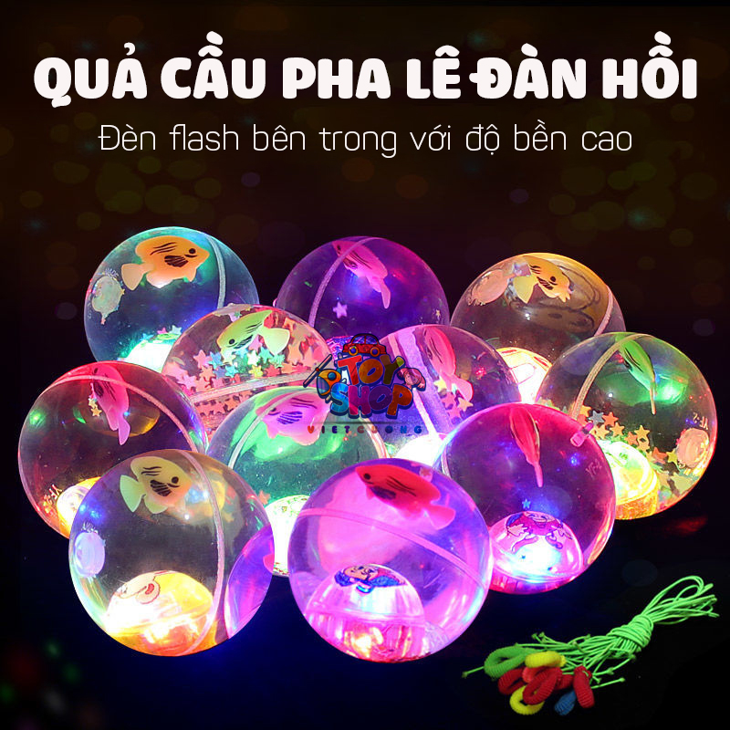 Đồ Chơi Quả Bóng Nảy Đàn Hồi Phát Sáng Vui Nhộn