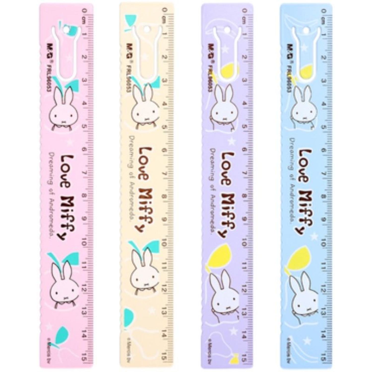 Thước sắt M&G thỏ Miffy 15cm