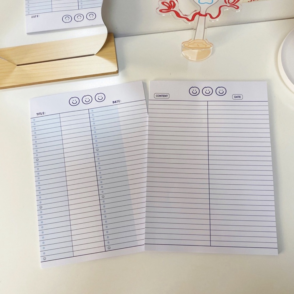 Giấy note ghi bài B5 mặt cười
