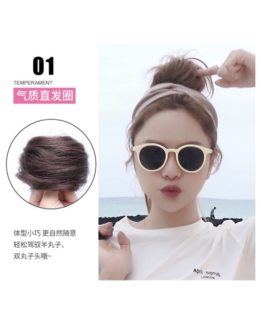 [ Tóc thậtt ] Búi cột xoăn 100% tóc thậtt ❤️ FREESHIP ❤️ tóc thậtt cao cấp