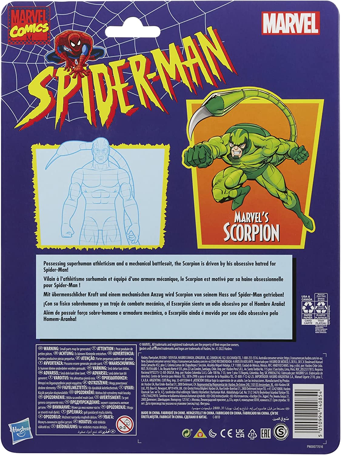 🌟Scorpion🌟Mô hình HasbroϟMarvel Legends Series 6-inchϟ Classic Comics
