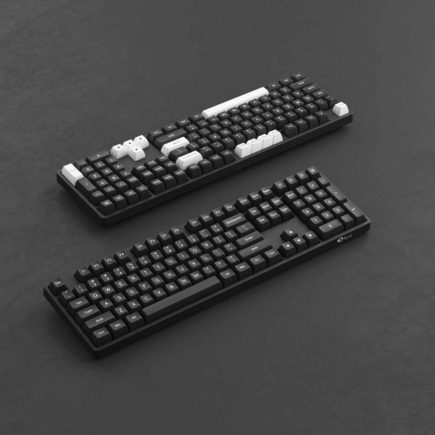 Bộ keycap AKKO Black on White I Black Gold I Ocean Star I White on Black  (ABS Double-Shot/ SAL profile/ 195 nút)