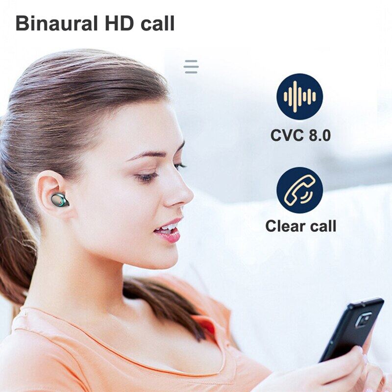 Tai nghe cảm ứng Bluetooth 5.3 thế hệ mới chống nước, kèm mic, tăng giảm âm lượng trên tai nghe - Hàng nhập khẩu cao cấp pro