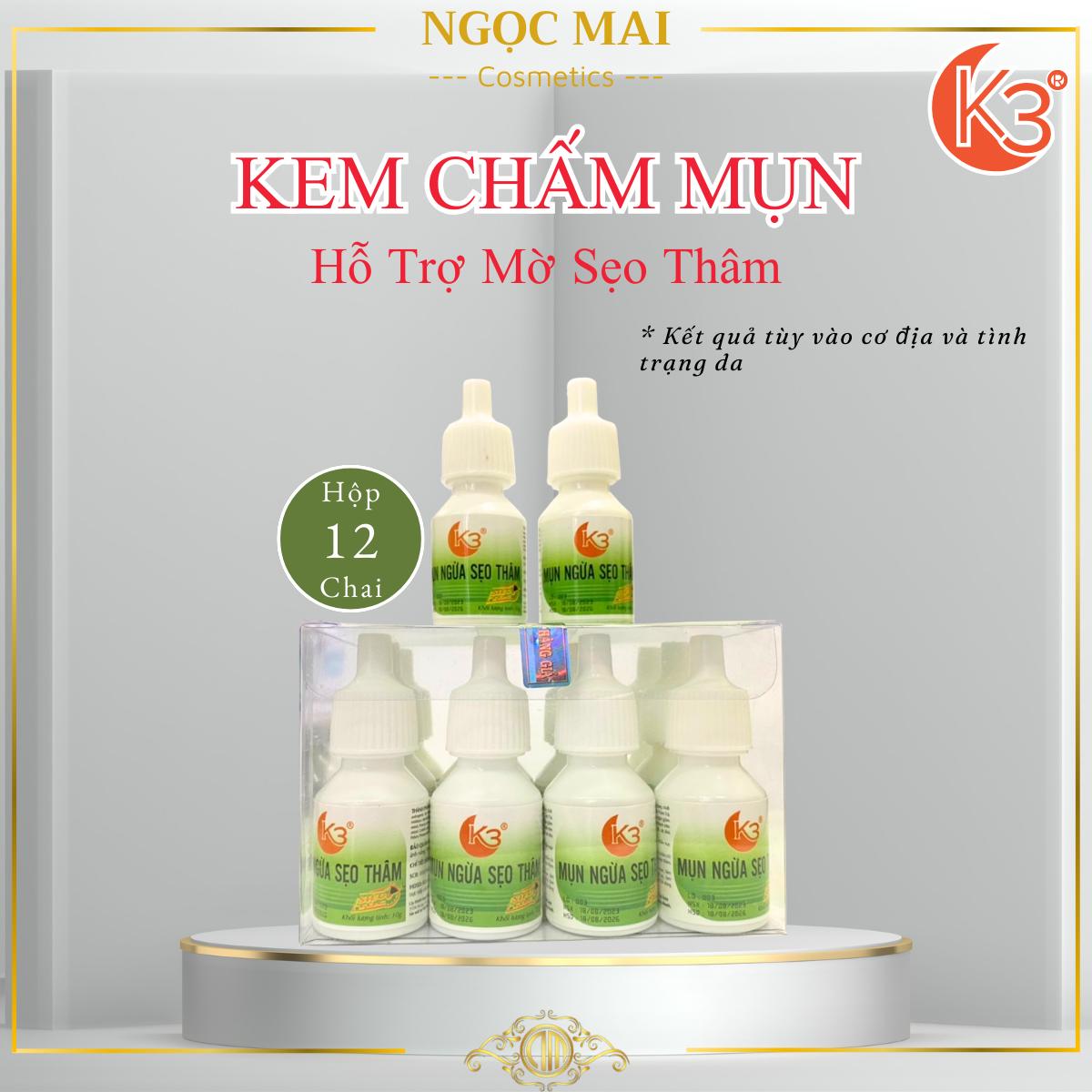 Kem chấm mụn siêu tốc, Ngừa sẹo thâm K3 - 10g
