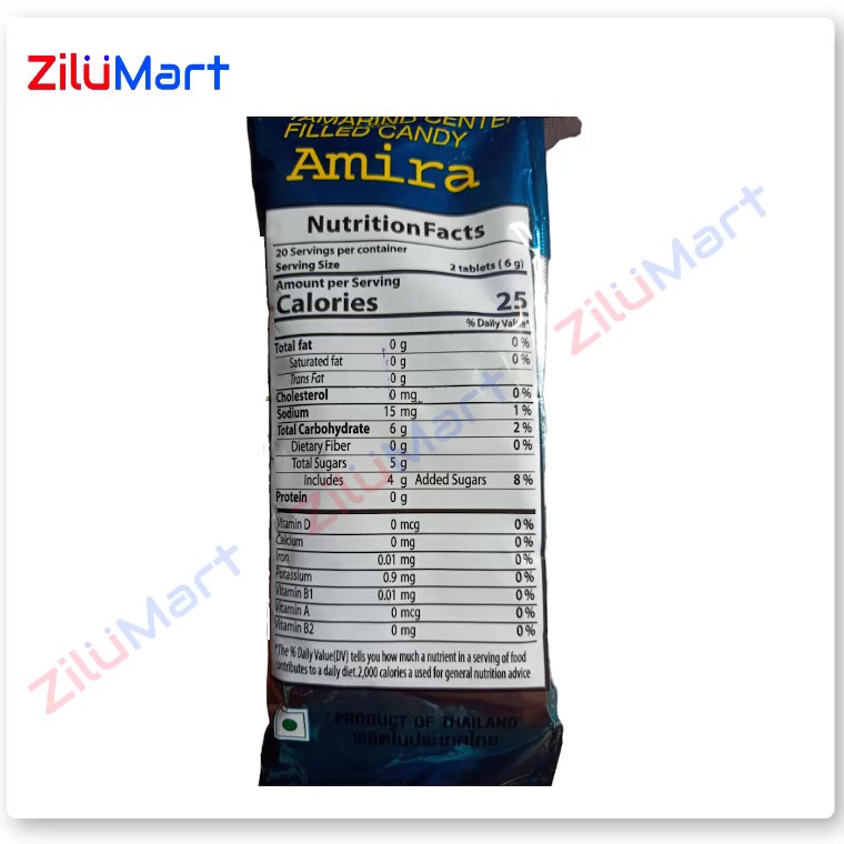 Kẹo me Thái Lan Amira gói 120g