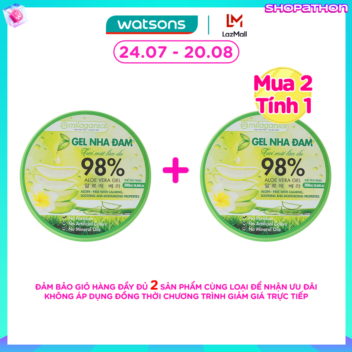 Gel Nha Đam Milaganics 250ml