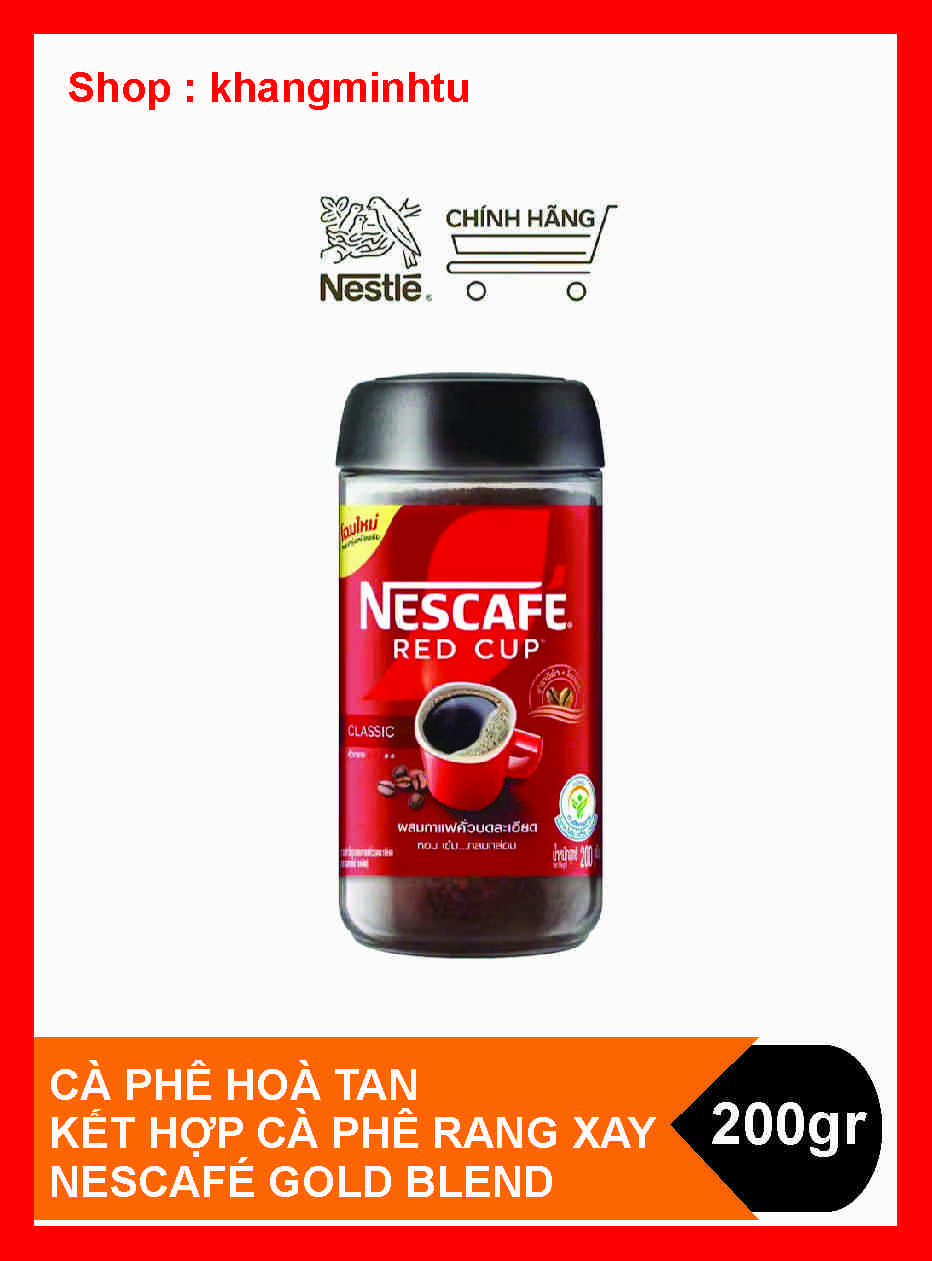 [HCM] Cà phê Nescafé Red Cup (200g)  Thái Lan - Nestle