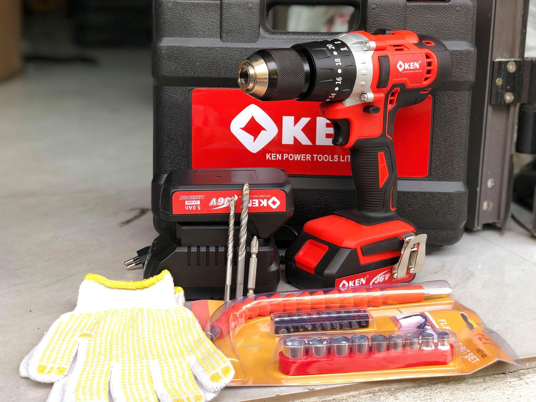 khoan pin Ken 36V có đồ