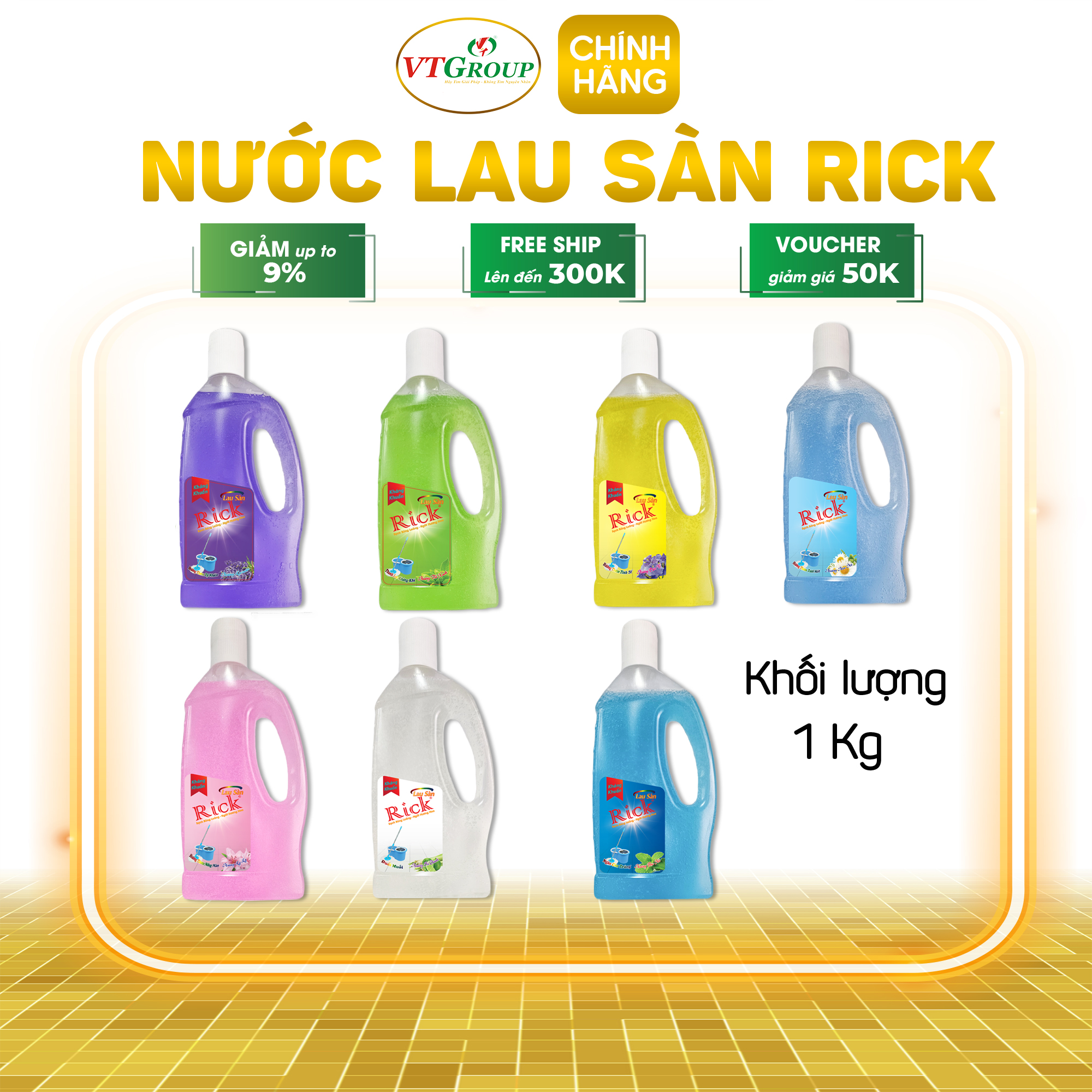 Nước Lau sàn Rick 1 kg