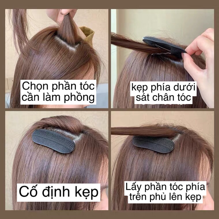 PVN48059 Combo 2 Đệm Phồng Tóc - Dày Tóc Mái