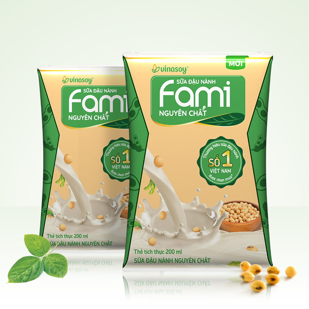 🥛🥜 Combo 10 bịch, gói sữa đậu nành Fami 200ml 🥛🥜