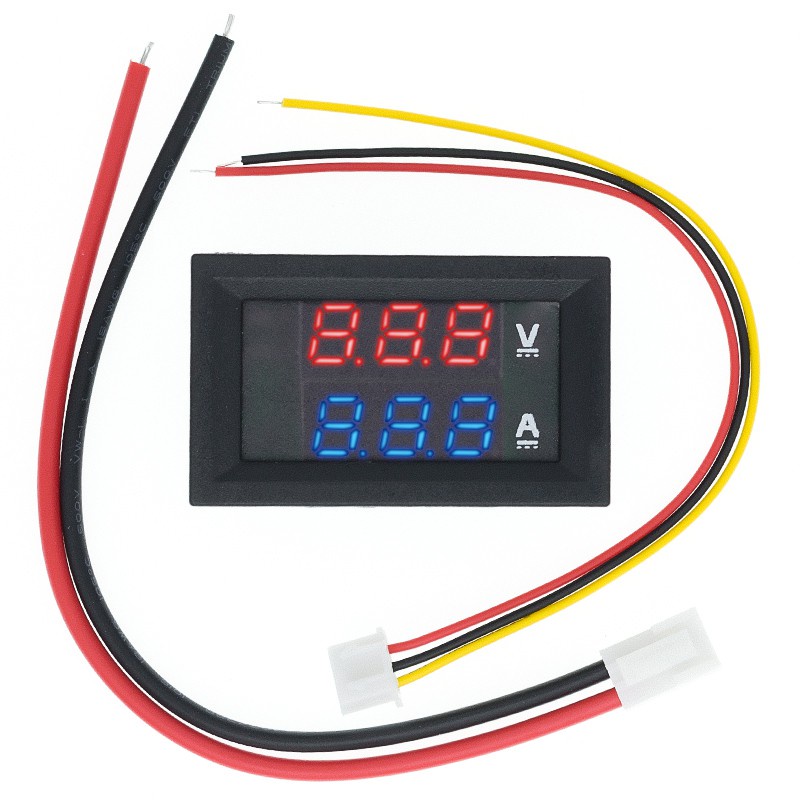 Đồng Hồ Màn Hình LED Đo Điện Áp (Vôn Kế Và Ampe Kế) 100V 10A