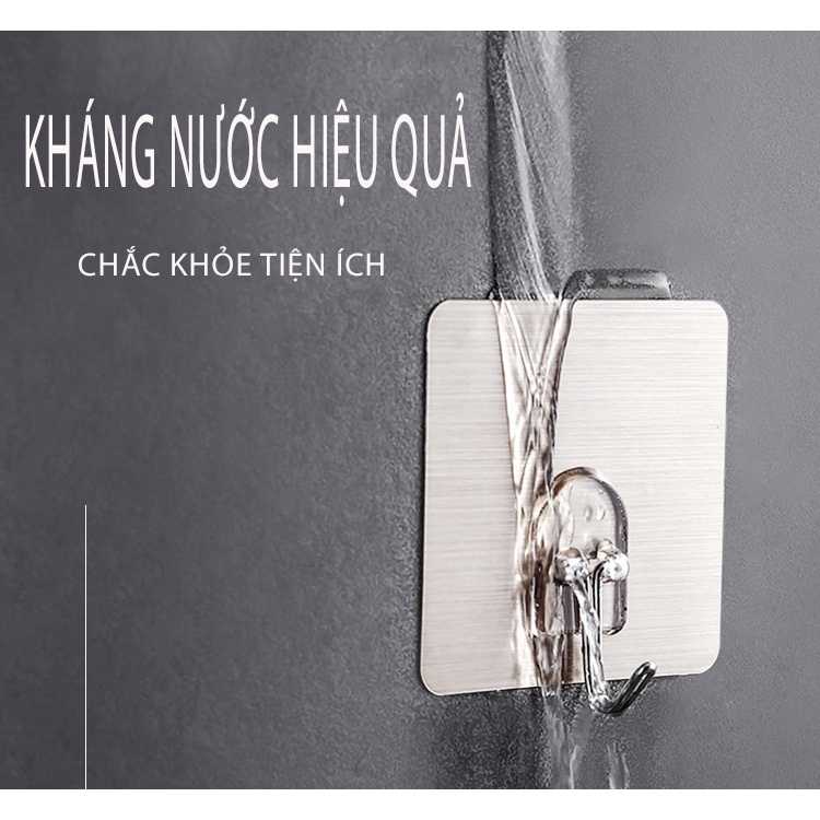 Móc treo đa năng dán tường siêu chắc (chịu lực đến 10kg mỗi móc) MKS012