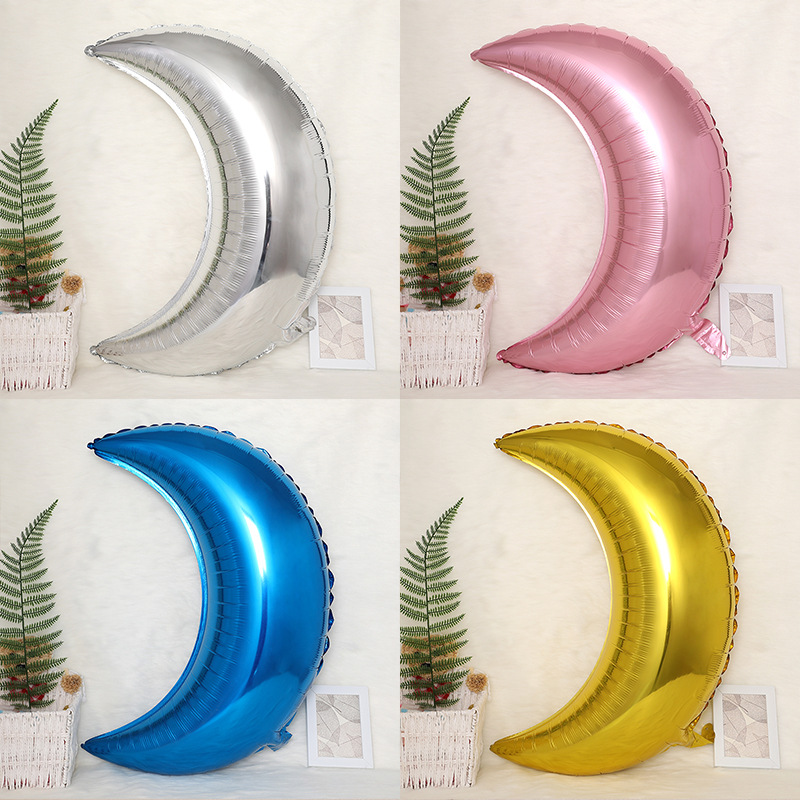 Bóng Bay Hình Mặt Trăng ( chọn màu)
