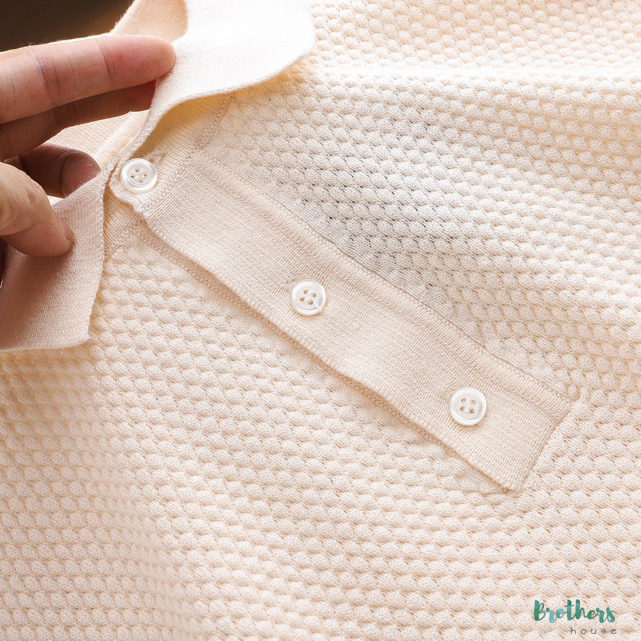 [HCM]Áo polo Massimo Dutti dệt len lên dáng bao sang