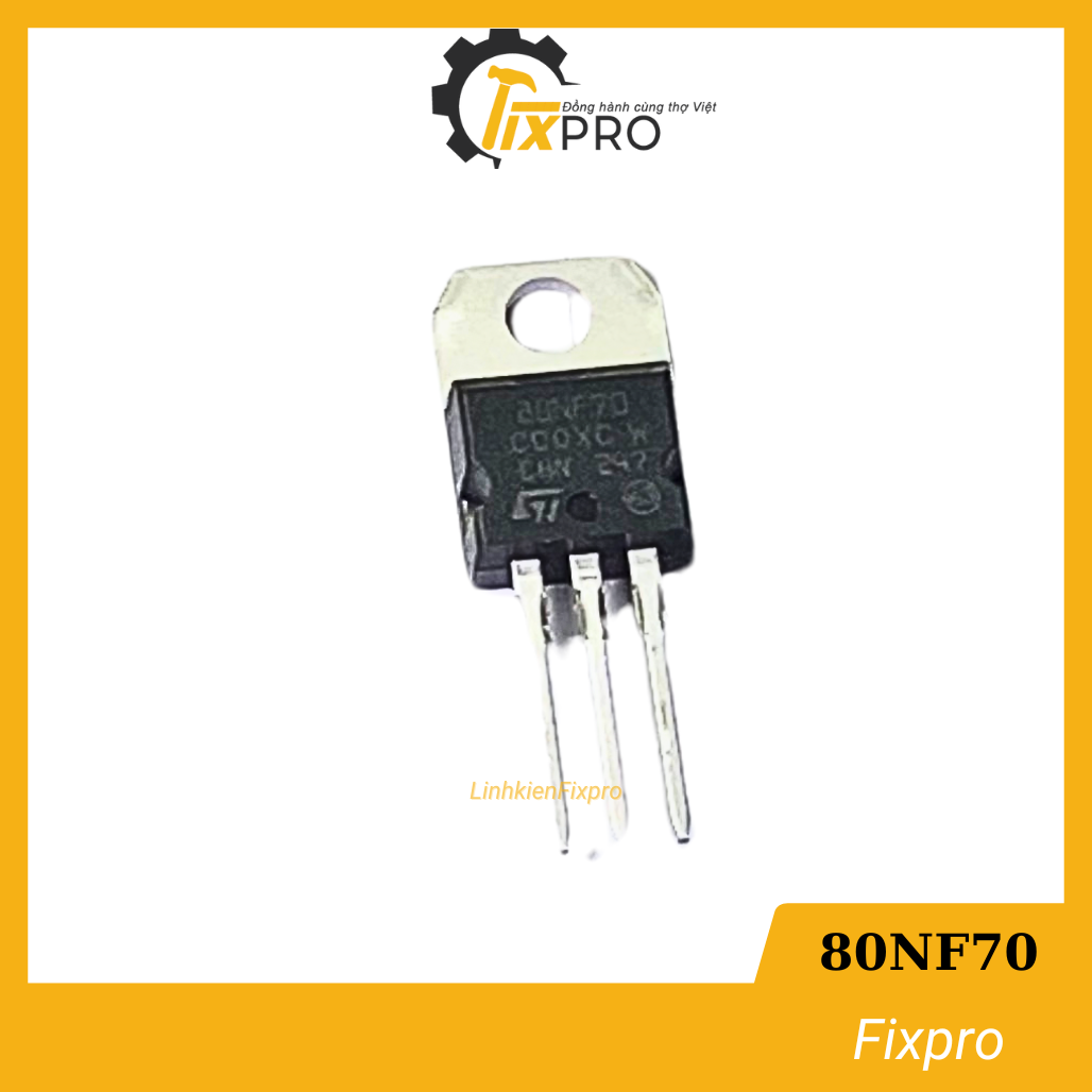 Mosfet 80NF70 80A 70V tháo máy.