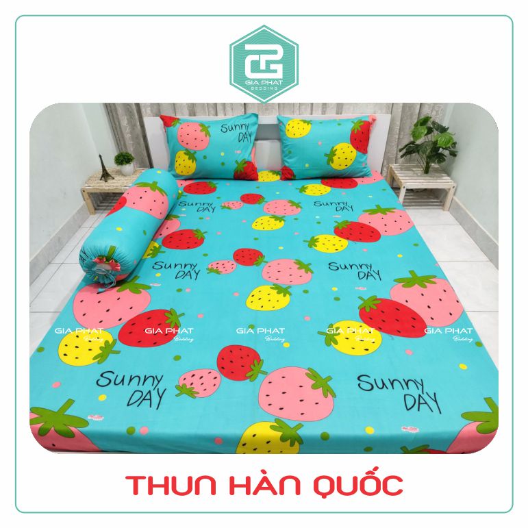 Bộ ga gối Thun Lạnh Hàn Quốc