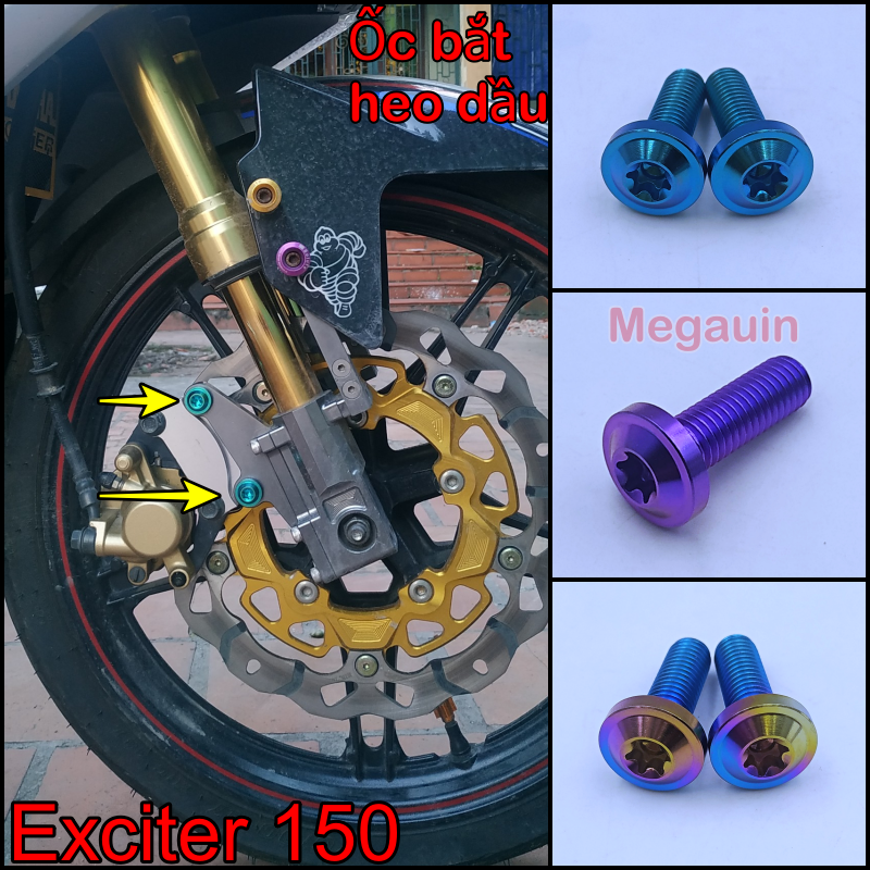 Ốc Gr5 full dàn áo Exciter 150