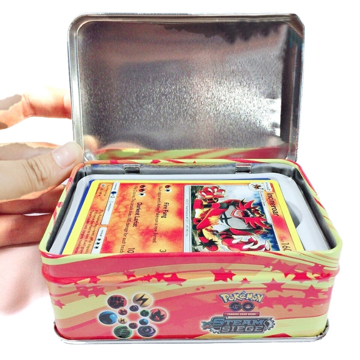 [HCM]ĐỒ CHƠI HỘP BÀI SẮT POKEMON SIZE 15