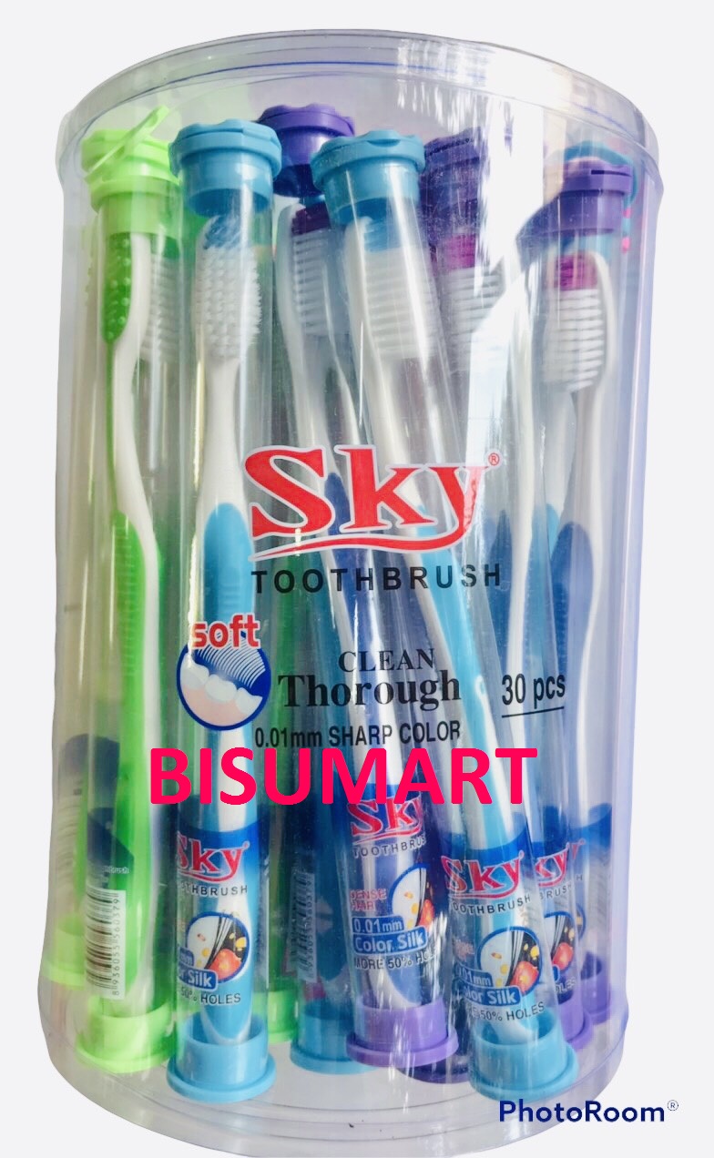 Hộp 30 cây Bàn chải đánh răng siêu mềm SKY