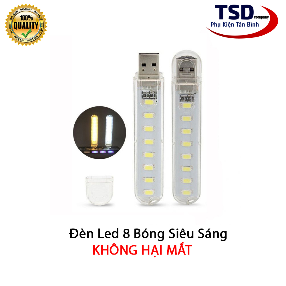 Đèn Led Cổng USB 8 Bóng Siêu Sáng