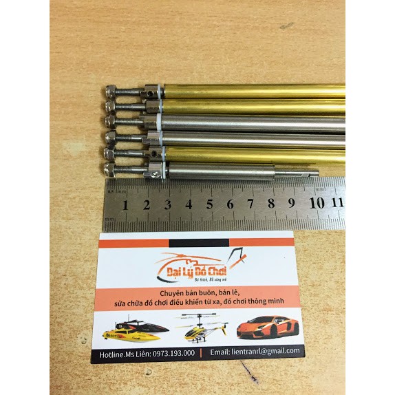 Trục nối từ động cơ tới chân vịt của tàu đủ kích cỡ lõi 4mm