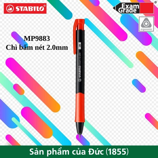 Bút Chì Bấm/ Ruột Chì/ Chuốt Ruột Chì STABILO Exam Grade 2.0mm