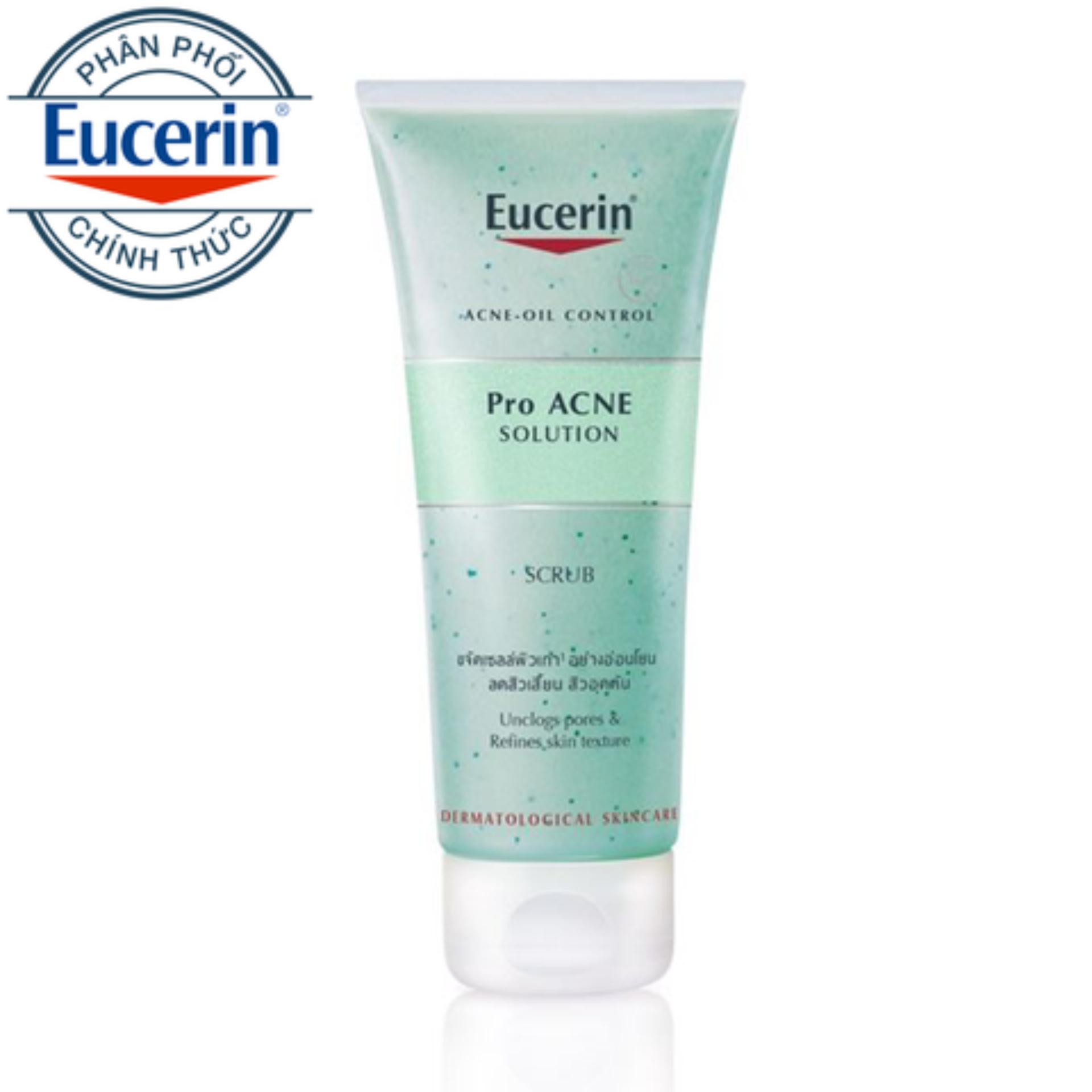 Gel tẩy tế bào chết dành cho da mụn Eucerin ProAcne Scrub 100ml