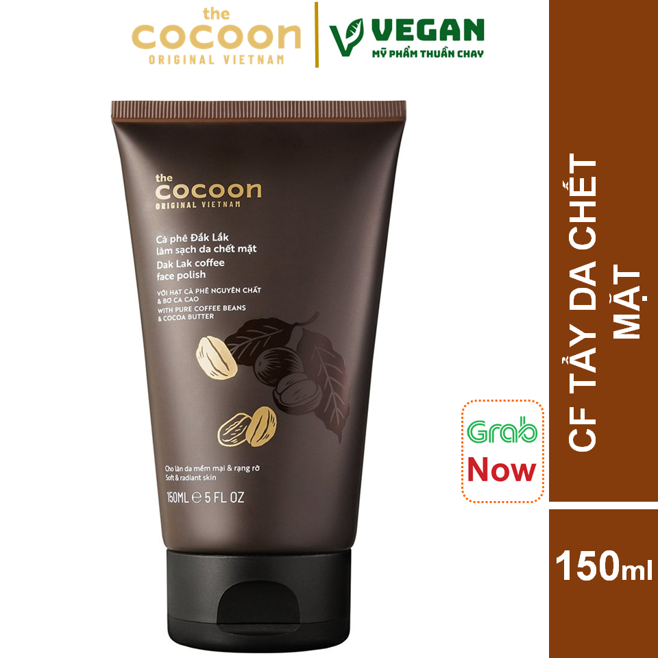Cà phê Đắk Lắk làm sạch da chết mặt cocoon 150ml (Dak Lak coffee face polish)