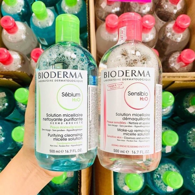 (Mẫu mới) _ Nước Tẩy trang Bioderma Pháp, 500ml