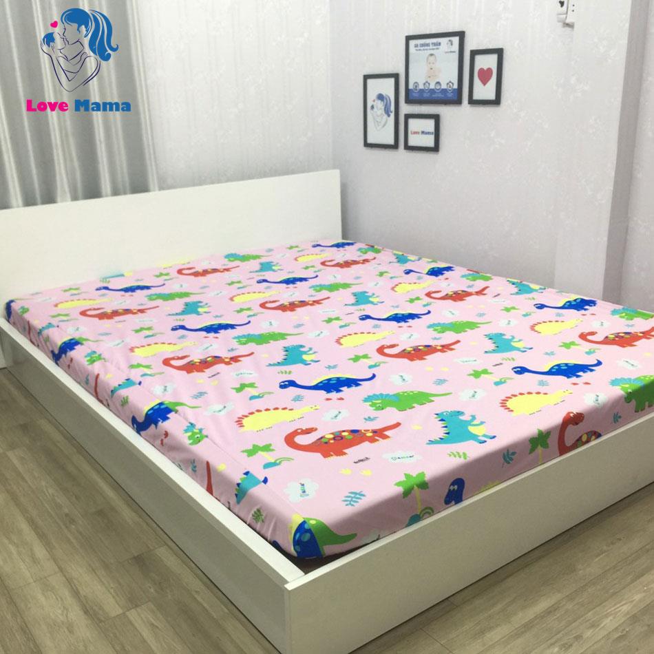 Ga chống thấm chất liệu cotton 1m6 x 2m/1m8 x 2m (giao họa tiết ngẫu nhiên)
