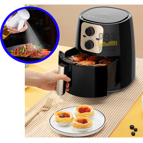 Oil Sprayer for Cooking, Peanut Oil Spray Bottle Mist Air Fryer Sprayers Spritzer 7oz/210ml Food Grade Kitchen Cooking Oil Pump BPA Free Oil Sprayer Mister for BBQ Roasting Salad Baking