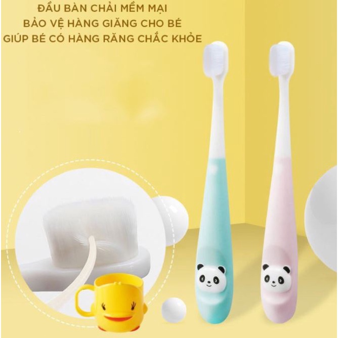 Bàn chải đánh răng cho bé sợi tơ siêu mềm mini soft