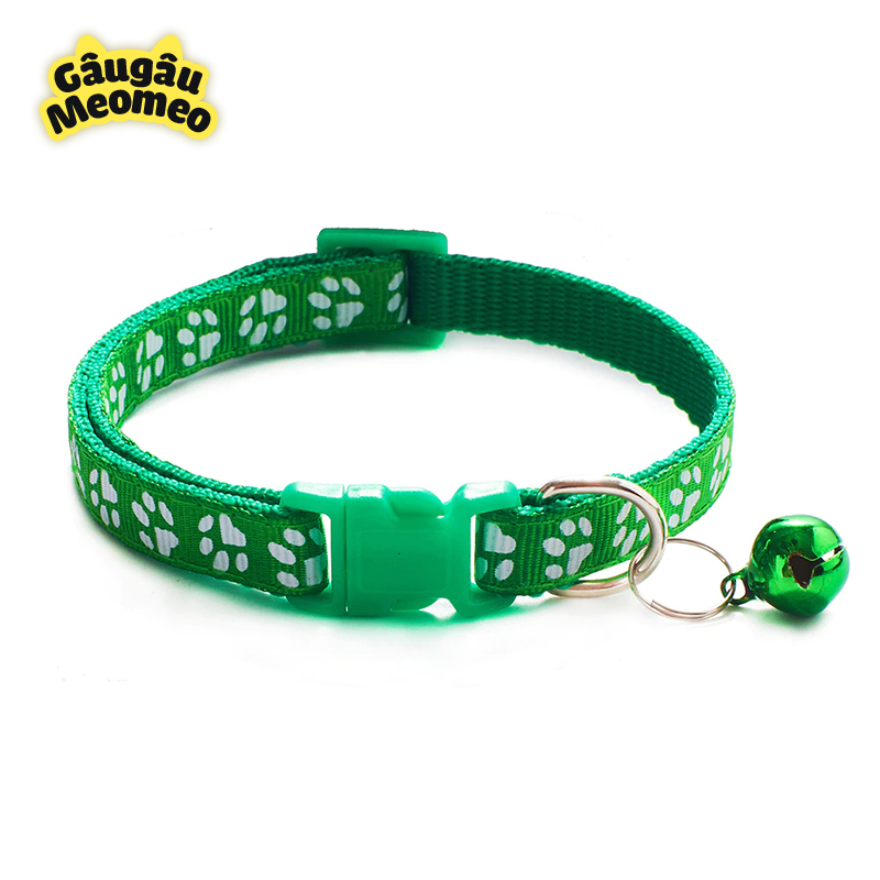 Vòng cổ chó mèo có chuông (Dài: 20-35cm; rộng: 1cm)
