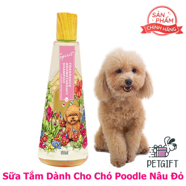 Sữa Tắm Cho Chó Poodle Nâu Đỏ Nắp Gỗ Spirit 500ml