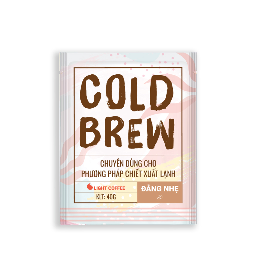 Cà phê pha Cold brew đắng ít Light Coffee  - túi 40gr - Lazcoin