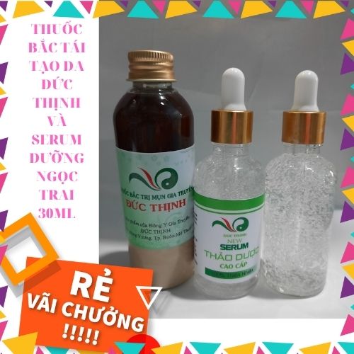 Combo Thuoc Bac tái tạo da ĐT chuyên trj mụn thâm nám và Serum dưỡng chất da căng mịn. cam kết hiệu quả 100% theo đúng liệu trình