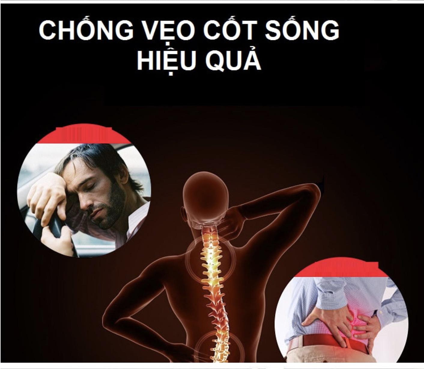 Hanrui Shop GỐI MASSAGE LƯNG CAO CẤP