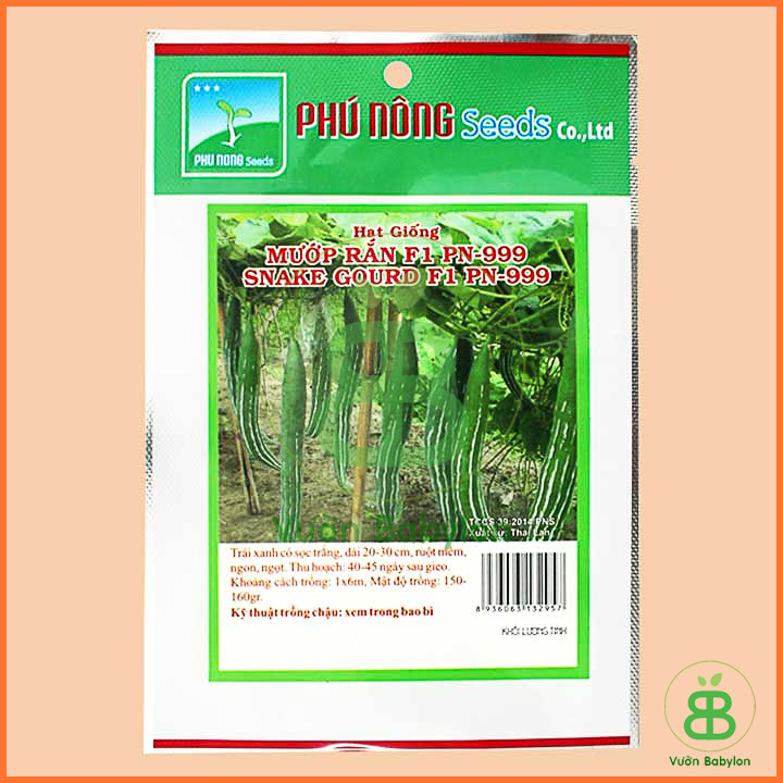 Hạt Giống Mướp Rắn Trái To, Siêu Dài 2Gr